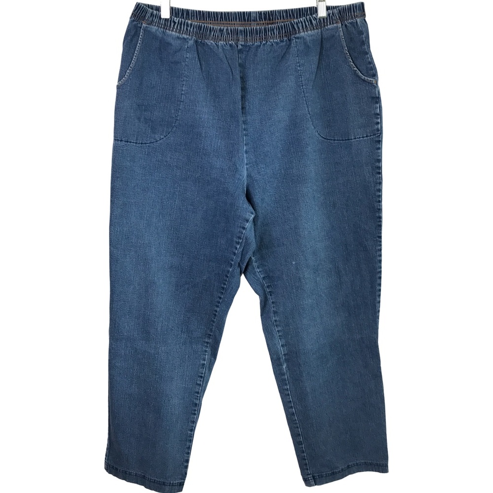 Croft & Barrow Elastic Waist Pull On Jeans Women's Size 3X (24-26)